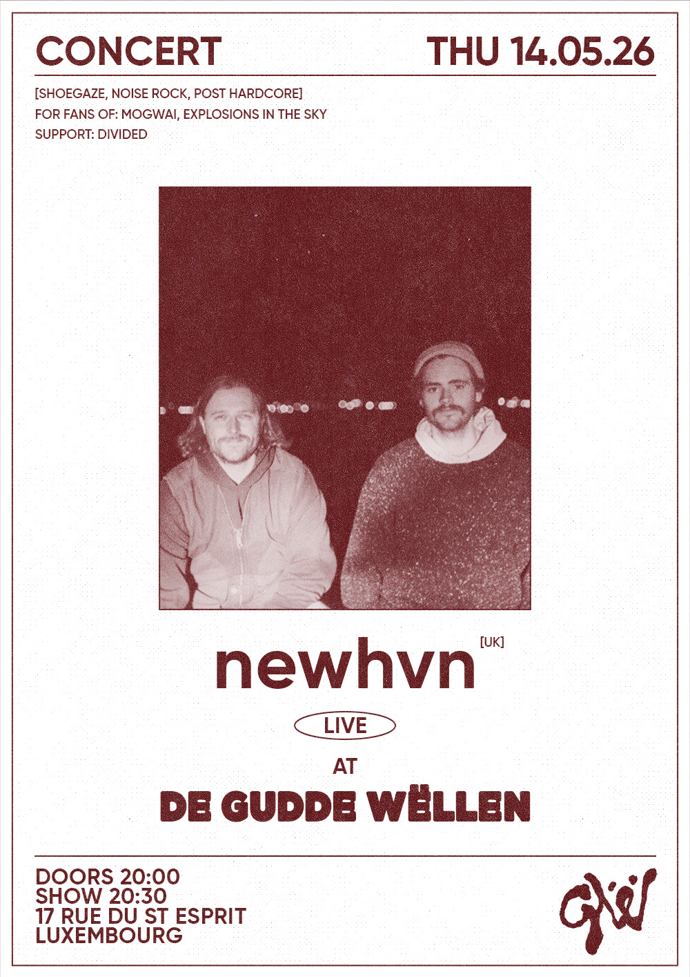 Veranstaltungsbild für Newhvn (fka A Burial at Sea) (Support: Divided)